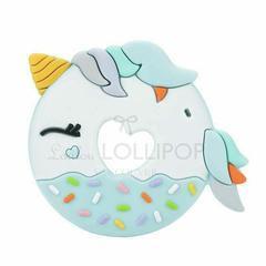 Unicorn Donut Blue Teether